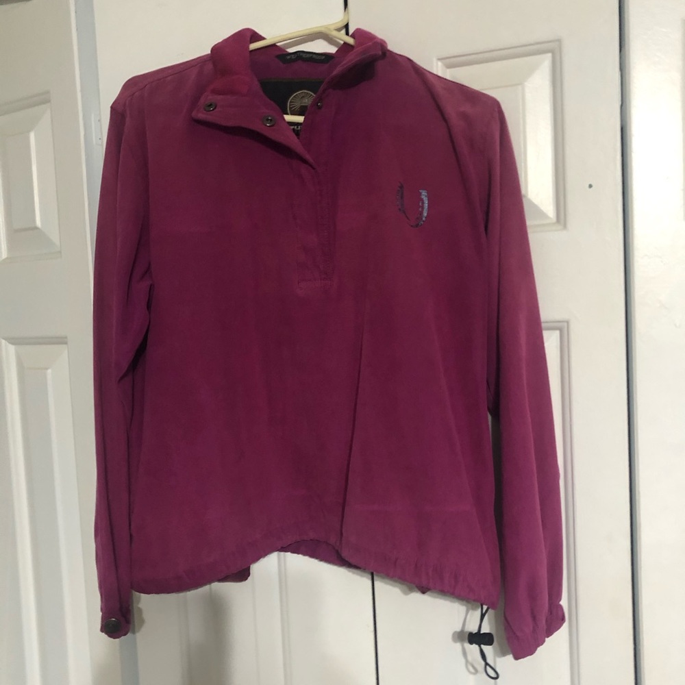 Pink weatherproof pullover